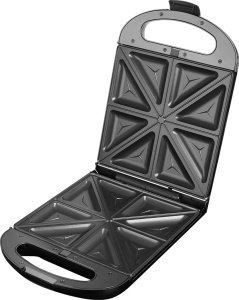 Sandwich maker grill ECG S 4310, 1200 W, 3 tipuri de placi interschimbabile 23 x 23 cm, unghi deschidere 105° - Img 2