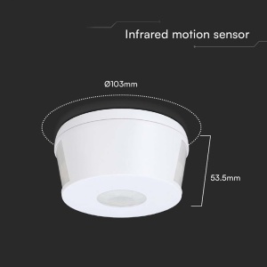 SENZOR DE MISCARE 1000W 360GR IP20 - ALB - Img 4