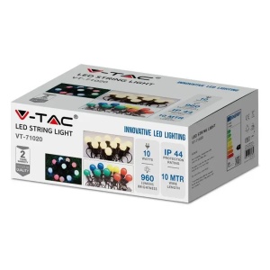 SIR ILUMINAT FESTIV IP44 10M 0.5W X 20 3000K ALB CALD - Img 3