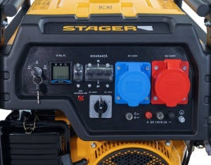 Stager FD 10000ER-E3R Automatic Generator curent dual 230V/400V, 8.5kW, benzina, conector ATS, multistart, autonomie pana la 13h - Img 3