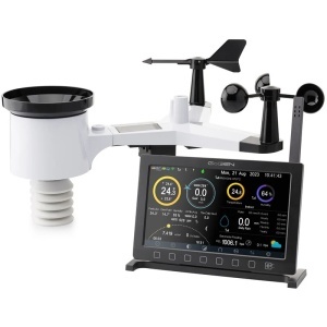 Statie profesionala SMART GoGEN ME 7900, Wi-Fi, ecran color 7”, senzor extern complet, masurare vant, ploaie, UV, temperatura si umiditate, aplicatie WSView Plus, negru