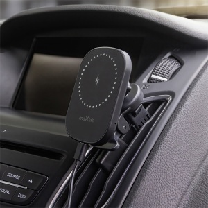 SUPORT TELEFON MAGNETIC CU INCARCARE WIRELESS 15W PRINDERE VENTILATIE - Img 5