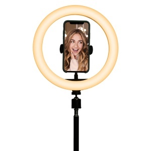 TREPIED SELFIE CU LAMPA CIRCULARA LED 5W 10''/25CM - Img 3