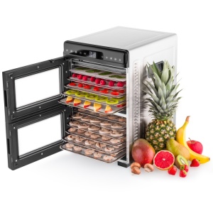 Uscator de fructe ETA Vital Air Dual ETA3302 90000, 1100W, 2 zone independente, 12 site inox, 35-80°C, negru - Img 3