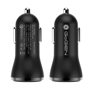 Adaptor incarcare priza auto GoGEN CHQ 27, 2x USB, 2.4A cu functie de incarcare rapida QC 3.0, 18W, negru - Img 4