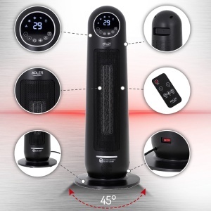 AEROTERMA TURN CU AFISAJ LCD 2200W ADLER - Img 11