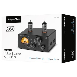 AMPLIFICATOR STEREO LAMPI 6K4 2X100W A60 KRUGER&MATZ - Img 7