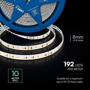BANDA LED 5MM 8W/M 24V IP20 ROLA 10M 3IN1 CIP CREE - Img 5