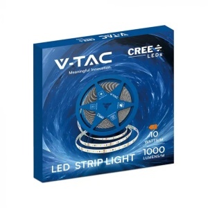 BANDA LED 8MM 10W/M 24V IP20 ROLA 10M 6500K CIP CREE - Img 3