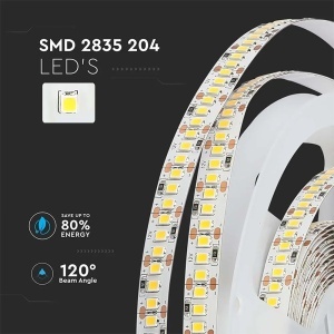 BANDA LED SMD2835 204LED/M 4000K IP20 5M - Img 12