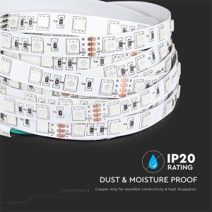 BANDA LED SMD5050 24V 60LED/M 6400K IP20 5M - Img 9
