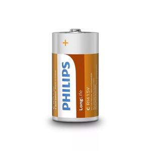 BATERIE LONGLIFE R14 C BLISTER 2 BUC PHILIPS - Img 3