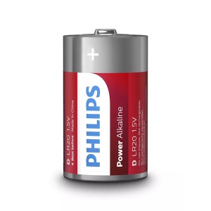 BATERIE POWER ALKALINE LR20 D BLISTER 2 BUC PHILIPS - Img 3