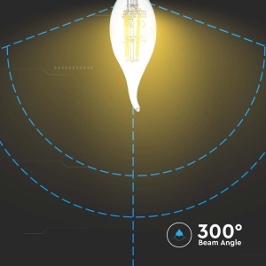BEC E14 CU FILAMENT LED 4W 3000K - Img 6