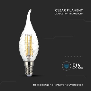 BEC E14 CU FILAMENT LED 4W 6500K MODEL SPIRALA - Img 5