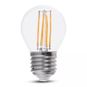 BEC FILAMENT LED G45 E27 6W 4000K ALB NEUTRU - Img 2