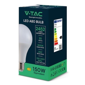 BEC LED A80 E27 20W 3000K ALB CALD - Img 3