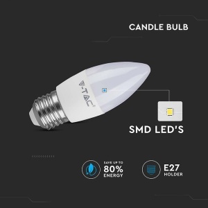 BEC LED E27 4.5W 6500K ALB RECE - Img 5
