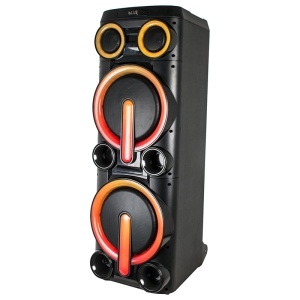 BOXA PORTABILA 2X10" BLUETOOTH/AUX/USB + MIC WIRELESS UHF - Img 4