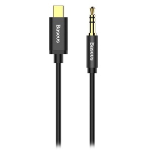 CABLU AUDIO TIP C- JACK 3.5MM 1.2M BASEUS - NEGRU - Img 2