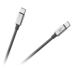 CABLU USB TIP C - USB TIP C 65W 100 CM NEGRU REBEL - Img 1