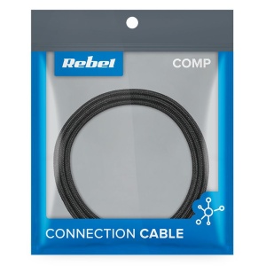 CABLU USB - USB TIP C REBEL 200 CM NEGRU - Img 3