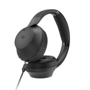 Casti audio fara fir GoGEN HBTM 93B, Over the Ear, Bluetooth 5.3, functie anulare zgomot ambiental, microfon, negru - Img 5