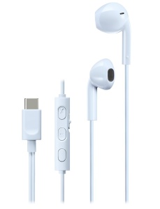 Casti JVC HA-FR17UC-A-U, Cu Fir, In-Ear, Microfon, USB-C, albastru deschis - Img 1
