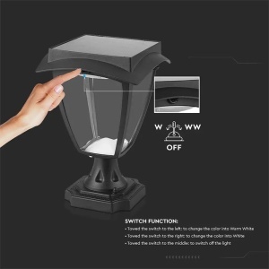 CORP ILUMINAT LED SOLAR 2W 3000K + 6000K IP65 - Img 6