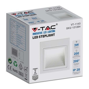 CORP ILUMINAT LED STEPLIGHT MONTAJ SCARA/PERETE 3W 4000K ALB NEUTRU - Img 3