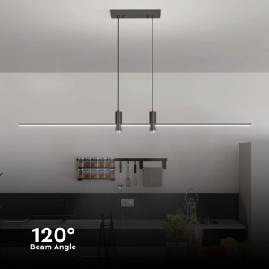 CORP ILUMINAT LED SUSPENDAT 19W 4000K 80CM X 115CM - NEGRU - Img 6