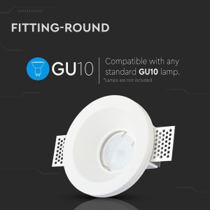 CORP SPOT GU10 DIN GIPS - ALB - Img 9