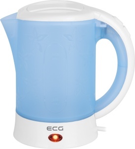 Fierbator electric ECG RK 510 Travel Lite, 0.5 litri, 650 W, oprire automata, protectie la supraincalzire, alb