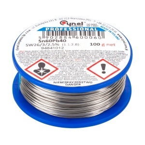 FLUDOR 0.9MM SN60PB40 ROLA 100G CYNEL - Img 2