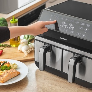 FRITEUZA DUBLA AIRFRYER 2X4 L 1700W VITAFRYER SENCOR - Img 14