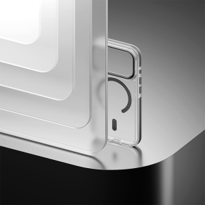 HUSA PROTECTIE MAG CASE IPHONE 17 PRO MAX - TRANSPARENT/NEGRU - Img 7