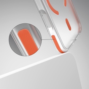 HUSA PROTECTIE MAG CASE IPHONE 17 PRO MAX - TRANSPARENT/PORTOCALIU - Img 9