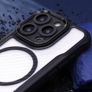 HUSA TELEFON CARBON MAG SAFE PENTRU SAMSUNG S24 ULTRA - NEGRU - Img 6