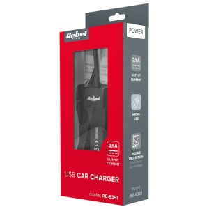INCARCATOR AUTO MICRO USB 2100MA REBEL - Img 4