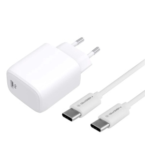 Incarcator de retea GoGEN ACHPD 120, 20W/3A, cablu USB-C/USB-C, 1 metru, alb - Img 1