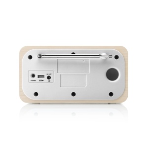 Internet radio GoGEN IR 237 BTDAB, 4 W, DAB+/FM, Bluetooth, USB, LCD color, ceas cu alarma, argintiu/maro - Img 5