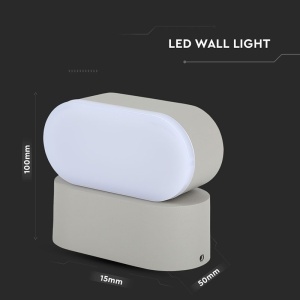 LAMPA LED 5W IP65 4000K ALB NEUTRU - GRI - Img 7