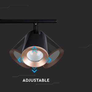 LAMPA LED MONTAJ PERETE 2X6W 4000K ALB NEUTRU - NEGRU - Img 8
