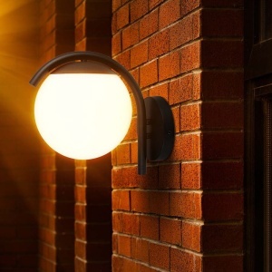 LAMPA PERETE CU SOCLU E27 IP44 - NEGRU MAT - Img 8