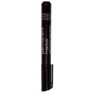 MARKER PERMANENT NEGRU VARF ROTUND 2.5 MM KOH-I-NOOR