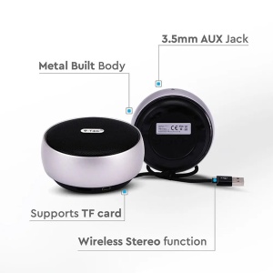 MINI BOXA BLUETOOTH PORTABILA 4W - GRI - Img 4