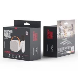 MINI BOXA KARAOKE CU MICROFON WIRELESS - ALB - Img 3