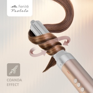 Ondulator ETA2323 90000 Fenite Pastels, 1400 W, ionizare, placi cu invelis ceramic, 3 trepte de temperatura, auriu - Img 2