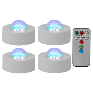 PACHET 4 MINI ASTRO RGB CU STROBOSCOP SI TELECOMANDA - Img 2