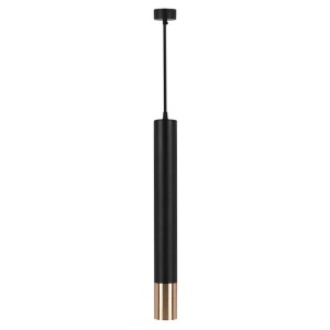 PENDUL CU SOCLU GU10 60X500MM - NEGRU/AURIU - Img 2